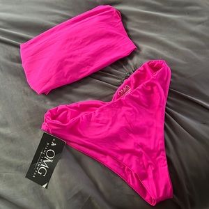 Hot Pink Wrap Style Bikini-NWB